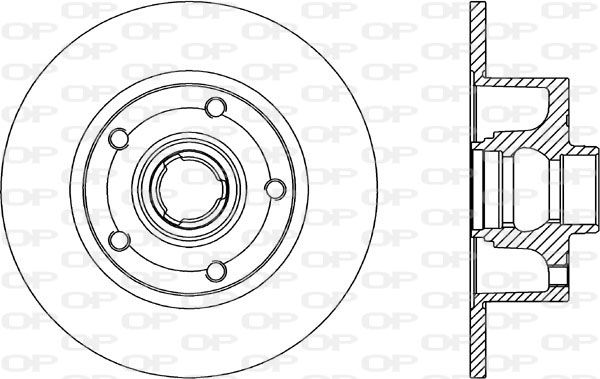OPEN PARTS Тормозной диск BDR1044.10